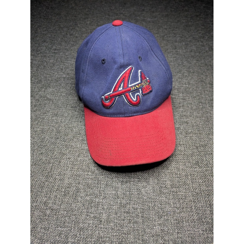 Atlanta Braves Hat Cap Adjustable Strap Back OC Sports Red Tomahawk Logo‎ MLB